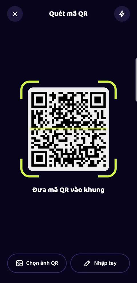 Màn hình Quét mã QR của Piglance